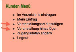 Kundenmenü
